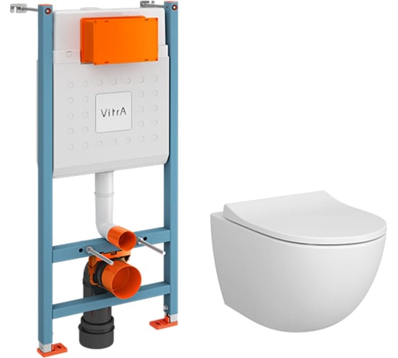 Комплект Vitra L-Box Sento без кнопки, сиденье тонкой с микролифтом 9830B003-7211