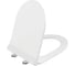 Комплект Vitra L-Box S50 Rim-Ex подвесной безободковый унитаз с тонким сиденьем с микролифтом, инсталляцией и клавишей смыва Root Round белая 9003B003-7203 8
