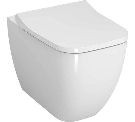 Подвесной унитаз Vitra Shift безободковый Rim-ex белый санитарный фарфор антибактериальное покрытие Hygiene 7742B003-0075 1