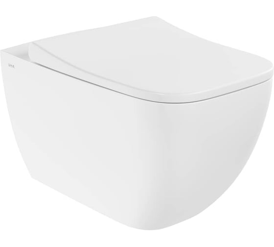 Подвесной унитаз Vitra Shift безободковый Rim-ex белый санитарный фарфор антибактериальное покрытие Hygiene 7742B003-0075