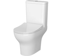 Комплект Vitra ободковый унитаз Zentrum Open-back + тонкое сиденье с микролифтом 9012B003-7209