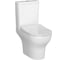 Комплект Vitra ободковый унитаз Zentrum Open-back + тонкое сиденье с микролифтом 9012B003-7209 1