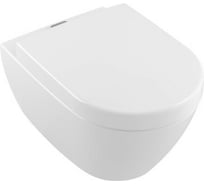 Подвесной унитаз Villeroy & Boch Subway 2.0 шгв 370x560x365 цвет-альпийский белый 5614A101