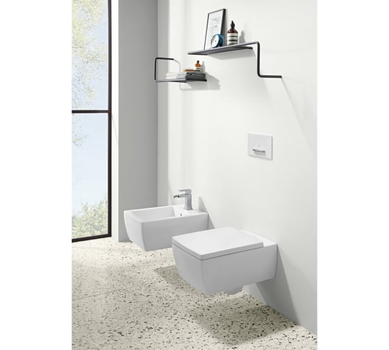 Подвесной унитаз Villeroy & Boch Memento 2.0 CeramicPlus цвет-альпийский белый 4633R0R1