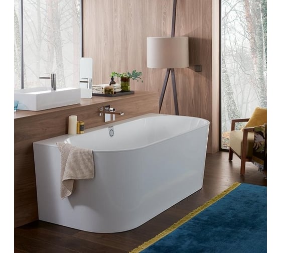 Ванна Villeroy & Boch Oberon 2.0 шгв 1800х800х460, Quaryl, цвет-альпийский белый UBQ180OBR9CD00V-01