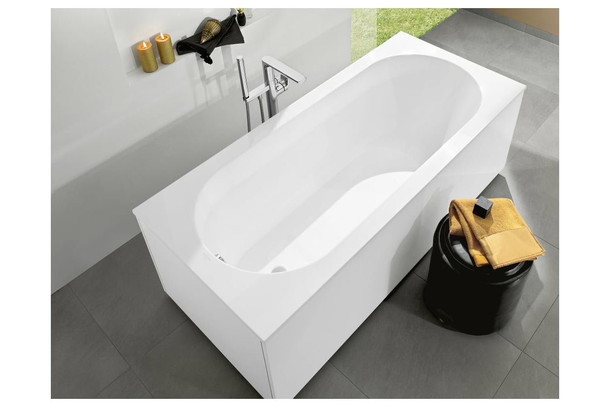 Ванна Villeroy & Boch Oberon шгв 1700x700x450 цвет-белый UBQ177OBE2V-01 -  выгодная цена, отзывы, характеристики, фото - купить в Москве и РФ