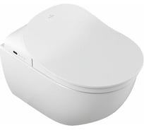 Подвесной унитаз Villeroy & Boch Subway 2.0 шгв 370x560x415 CeramicPlus альпийский белый 5614R5R1