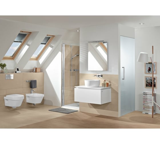 Подвесной унитаз Villeroy & Boch Architectura шгв 370x530x330 CeramicPlus цвет-альп.бел. 5684HRR1