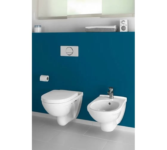 Подвесное биде Villeroy & Boch O'Novo шгв 360x560x310 цвет-альпийский белый 54600001