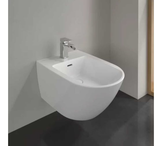Подвесное биде Villeroy & Boch Subway 3.0 шгв 375x560x270 цвет-альпийский белый 44700001
