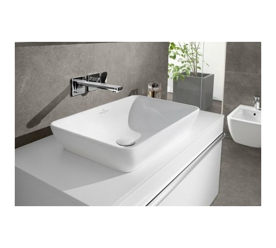 Раковина Villeroy & Boch Artis 580x380x125, CeramicPlus, альпийский белый 417258R1