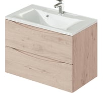 Подвесная тумба с раковиной ИТАНА Мишель 80 4627163088209