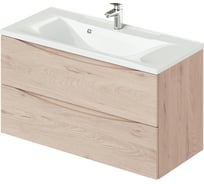 Подвесная тумба с раковиной ИТАНА Мишель 100 4627163086564