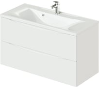 Подвесная тумба с раковиной ИТАНА Мишель 100 4627163086557