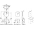 Модуль и раковина VitrA MiA 60см, 2 ящика и зеркало, глянец белый 75021 7
