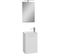 Сет VitrA MiA 40 см, тумба+раковина+зеркало, глянец белый 69576