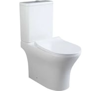 Унитаз-компакт напольный Cerutti SPA Ceruttispa BERNINA Tornado белый, безободковый, сиденье с микролифтом 10815