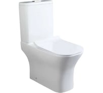 Унитаз-компакт напольный Cerutti SPA Ceruttispa VETTORE Tornado белый, безободковый, сиденье с микролифтом 10816