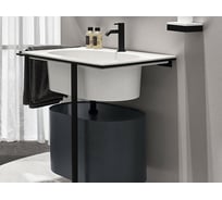 Раковина CIELO ELLE OVALE c 1 отверстием под смеситель EKLAO Gloss White/ 1 Hole
