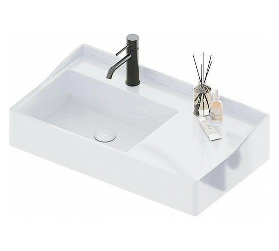 Раковина CIELO SIWA на 1 отверстие, без перелива Bianco SWLA 1