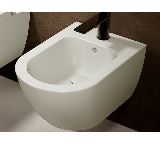 Подвесное биде CIELO ENJOY с одним отверстием под смеситель, белое EJBS Gloss White