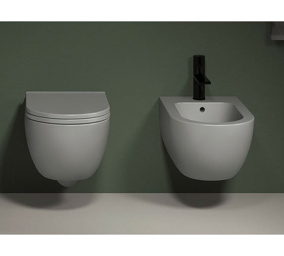 Подвесное биде CIELO ENJOY с одним отверстием под смеситель, белое EJBS Gloss White