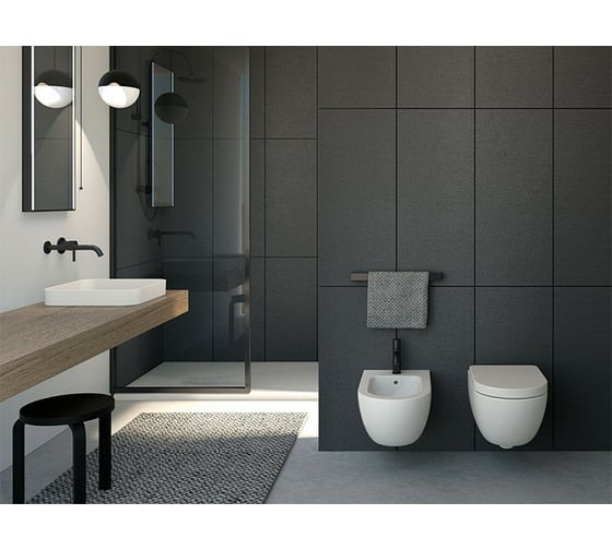 Подвесное биде CIELO ENJOY с одним отверстием под смеситель, белое EJBS Gloss White
