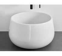 Накладная раковина CIELO TINA круглая, 45x26, белый глянец BATA Bia