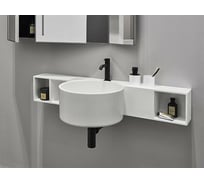Керамическая раковина CIELO SELLA с 1 отверстием под смеситель, белая SELS Gloss White