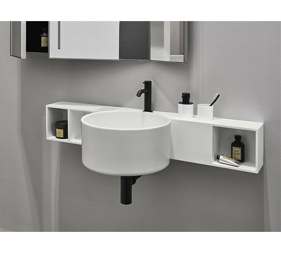 Керамическая раковина CIELO SELLA с 1 отверстием под смеситель, белая SELS Gloss White 1