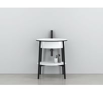 Керамическая раковина CIELO Catino Ovale на одно отверстие CALAOF Gloss White