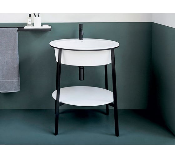 Керамическая раковина CIELO Catino Ovale на одно отверстие CALAOF Gloss White