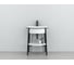 Керамическая раковина CIELO Catino Ovale на одно отверстие CALAOF Gloss White 1