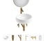 Комплект 6 в 1 Wellsee Bathroom Sink накладная раковина 40x40 см, состоит из 3331108 20219243R 1