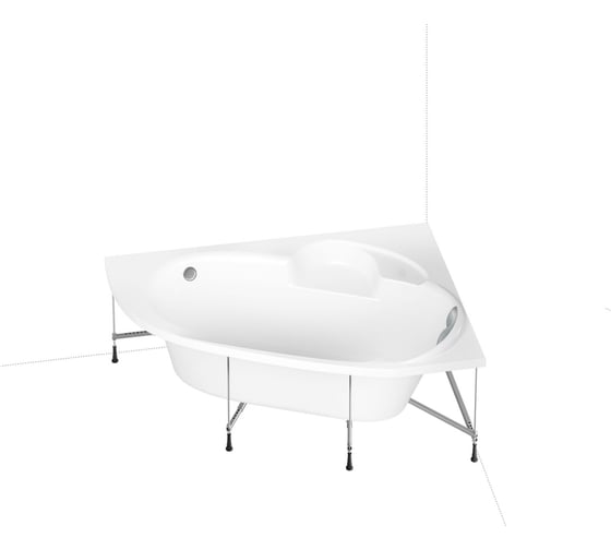 Комплект 5 в 1 Lavinia Boho Bell Pro акриловая ванна 160x105 см, с инсталляцией и подвесным у 20221193R