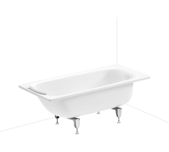 Комплект 5 в 1 Sanitana BLB Universal 3,5 стальная ванна 150x70 с напольным унитазом 20220694R