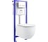 Комплект 5 в 1 Sanitana BLB Universal 3,5 стальная ванна 170x70 с инсталляцией и подвесным унитазом 20220840R 5