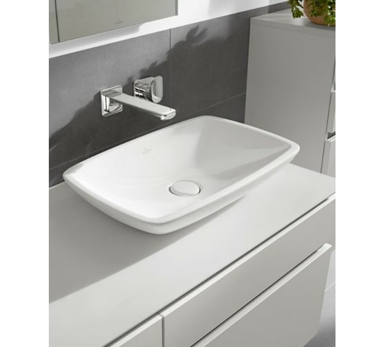 Раковина Villeroy & Boch Loop Friends шгв 585x380x110 CeramicPlus цвет-альпийский белый 515400R1