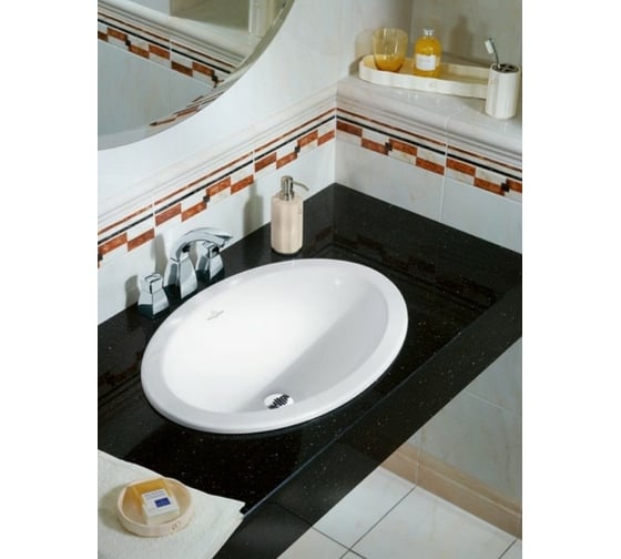 Раковина Villeroy & Boch Loop Friends шгв 570x410x200 цвет-альпийский белый 61552001
