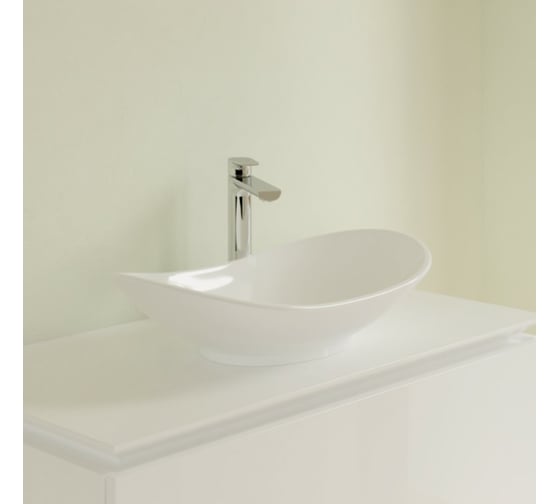 Раковина Villeroy & Boch My Nature шгв 610x360x150 CeramicPlus цвет-альпийский белый 411060R1