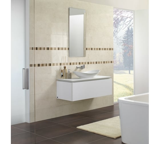Раковина Villeroy & Boch My Nature шгв 610x360x150 CeramicPlus цвет-альпийский белый 411060R1