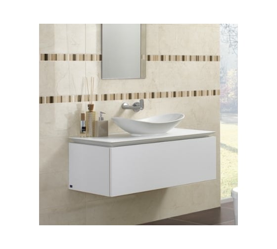 Раковина Villeroy & Boch My Nature шгв 610x360x150 CeramicPlus цвет-альпийский белый 411060R1