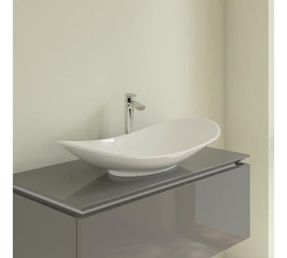 Раковина Villeroy & Boch My Nature шгв 810x410x160 CeramicPlus цвет-альпийский белый 411080R1