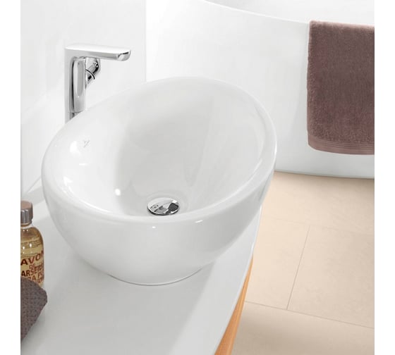 Раковина Villeroy & Boch Aveo New Generation шг 595x440 CeramicPlus цвет-альпийский белый 413260R1