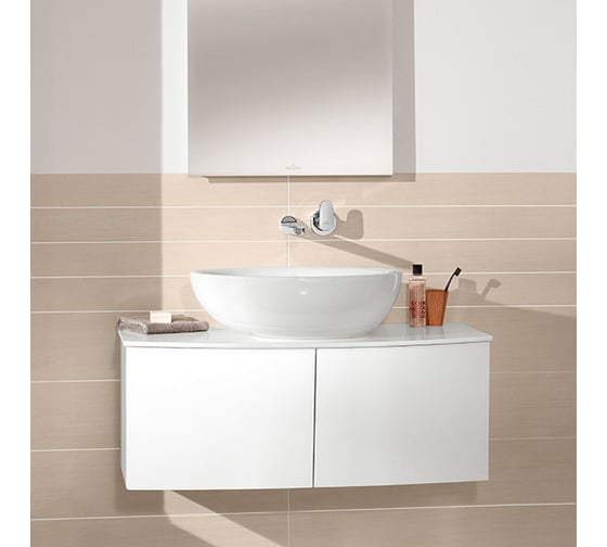 Раковина Villeroy & Boch Aveo New Generation шг 595x440 CeramicPlus цвет-альпийский белый 413260R1