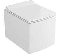 Подвесной безободковый унитаз Azario Quadro с сидением микролифт AZ-0048