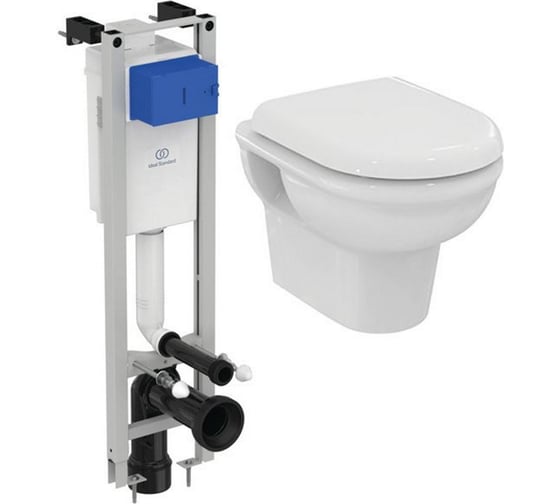 Инсталляция Ideal Standard Exacto с подвесным унитазом и сиденьем с микролифтом X022601