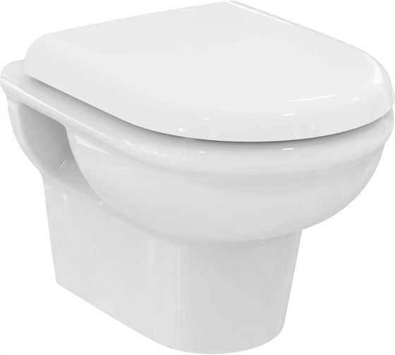 Безободковый подвесной унитаз с сидением и крышкой Ideal Standard Exacto Rimless R002601 1