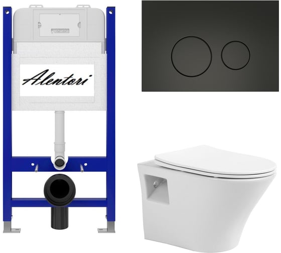 Комплект Инсталляция для подвесного ALENTORI AL.SIS33TAL.CHI103BM1000080 1