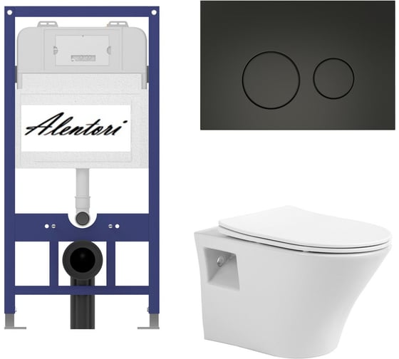 Комплект Инсталляция для подвесного ALENTORI AL.SIS11TAL.CHI103BM1000080 1